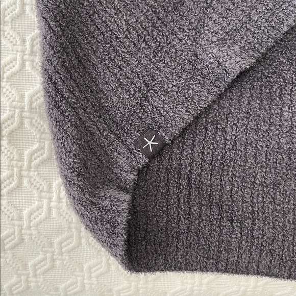 Barefoot Dreams CozyChic Circle Cardigan Women's Charcoal Open Front - Picture 8 of 10